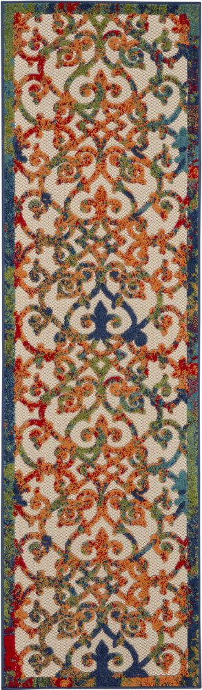 Rainbow Colored Indoor Outdoor Runner Rug